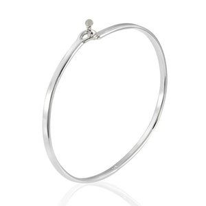 SILVER Flexible Small Loop Catch BANGLES b50082